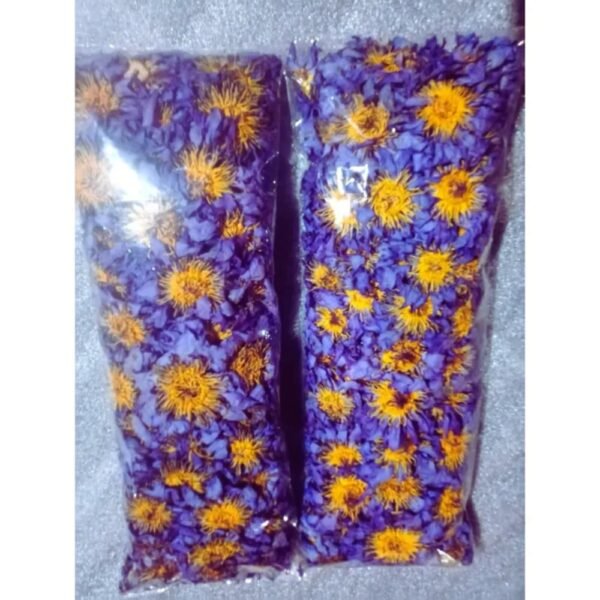 Organic Egyptian Blue Lotus dried flowers sacred blooms Nymphaea Caerulea from Sri Lanka