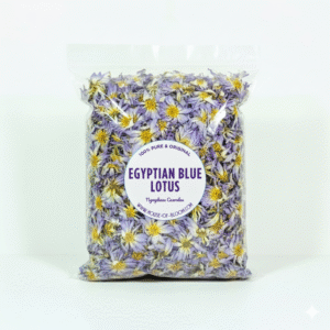 Sun-dried whole Blue Lotus flowers Nymphaea Caerulea from Sri Lanka for tea and meditation
